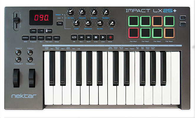 Nektar-IMPACT-LX25-MIDI-Controller